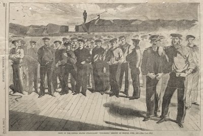 Załoga amerykańskiego szlupu parowego „Colorado”,  załadowanego w Bostonie w czerwcu 1861 roku autorstwa Winslow Homer