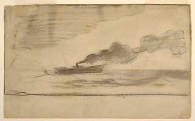 Rysunek, trawler rybacki, ok. 1881 r. autorstwa Winslow Homer