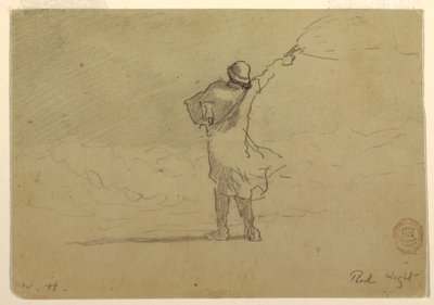 Rysunek "Czerwone światło", prawdopodobnie 1883 r. autorstwa Winslow Homer