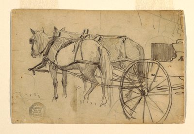 Rysunek, studium do "Wycieczki piknikowej", 1868 r. autorstwa Winslow Homer