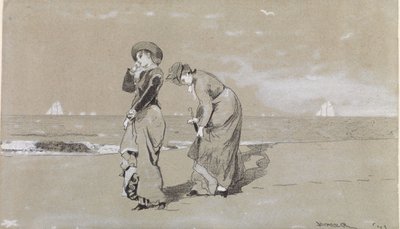 Wieczór na plaży autorstwa Winslow Homer