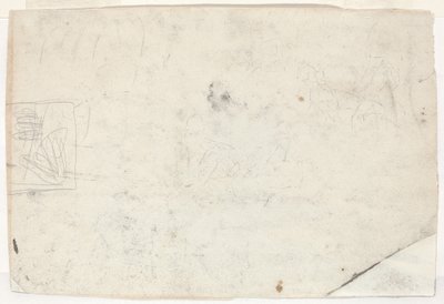 Rysunek na koniu i innych badaniach [verso] autorstwa Winslow Homer