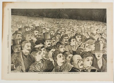 Sztuczne ognie w noc czwartego lipca autorstwa Winslow Homer