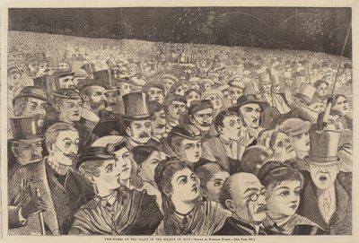 Fire Works w nocy 4 lipca, opublikowane 1868. autorstwa Winslow Homer