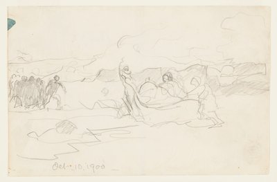 Rybacy na plaży Dory autorstwa Winslow Homer