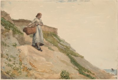 Dziewczyna niosąca koszyk autorstwa Winslow Homer