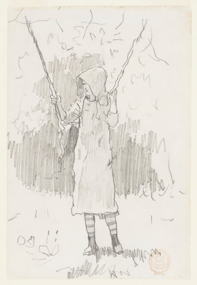 Dziewczyna na huśtawce autorstwa Winslow Homer