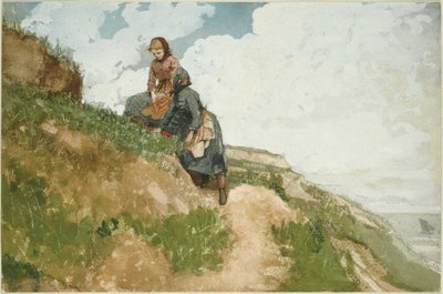 Dziewczyny na klifie autorstwa Winslow Homer