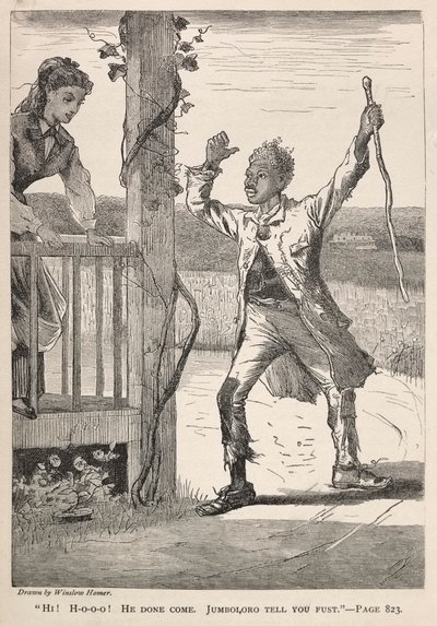 Hej! H-O-O-O! On zrobił przyjść. Jumboloro powie ci pierwszy., 1869. autorstwa Winslow Homer