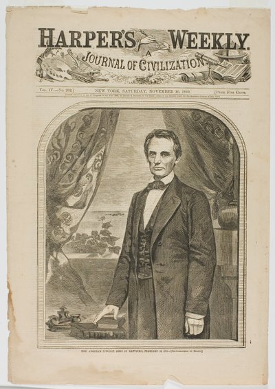 Abraham Lincoln, urodzony w Kentucky 12 lutego 1809 r. autorstwa Winslow Homer