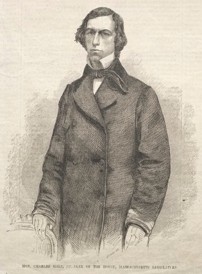 Kochanie. Charles Hale, przewodniczący Izby ustawodawczej w stanie Massachusetts, 1859. autorstwa Winslow Homer
