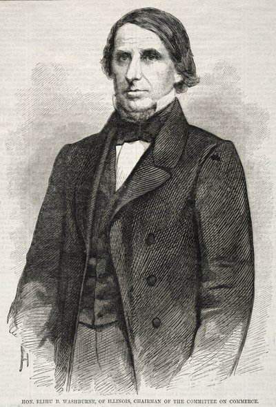 Elihu B. Washburne, z Illinois, przewodniczący Komisji Handlu autorstwa Winslow Homer