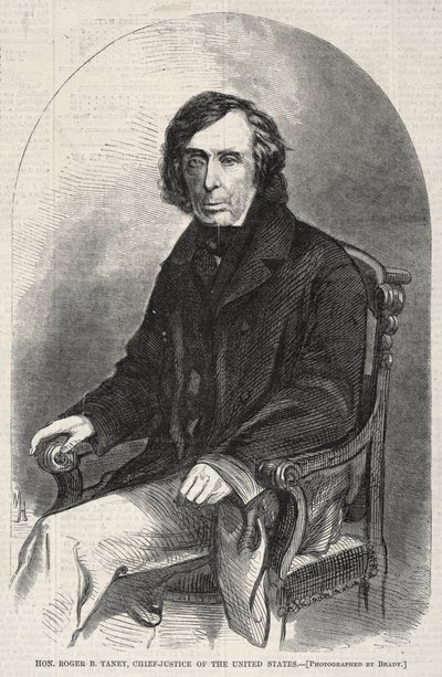 Czcigodny Roger B. Taney, prezes Sądu Najwyższego Stanów Zjednoczonych autorstwa Winslow Homer