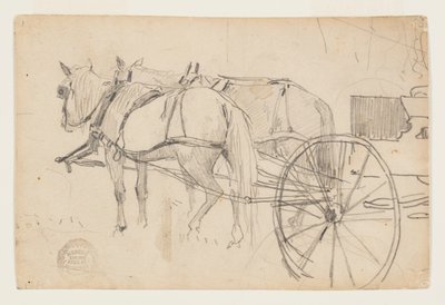 Konie i Wóz (Wycieczka Piknikowa) autorstwa Winslow Homer