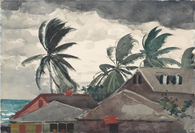 Huragan, Bahamy, 1898. autorstwa Winslow Homer