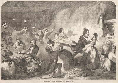 Impreza łuskająca w poszukiwaniu czerwonych uszu, 1857. autorstwa Winslow Homer