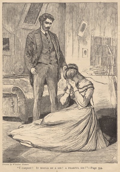 "Nie mogę!  To byłby grzech!  Straszny grzech!" autorstwa Winslow Homer