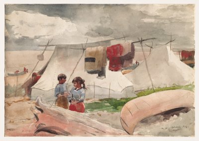 Indian Camp, Roberval, P.Q. autorstwa Winslow Homer