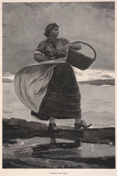 Wewnątrz baru, z The Century Magazine, listopad 1883 r. autorstwa Winslow Homer