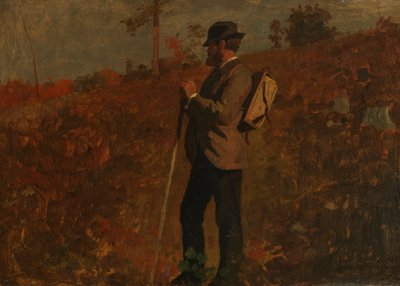 Mężczyzna z plecakiem autorstwa Winslow Homer