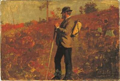 Mężczyzna z plecakiem autorstwa Winslow Homer
