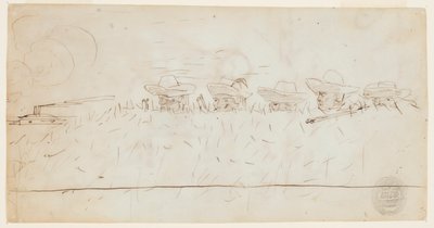 Mężczyźni patrzący na roboty ziemne autorstwa Winslow Homer