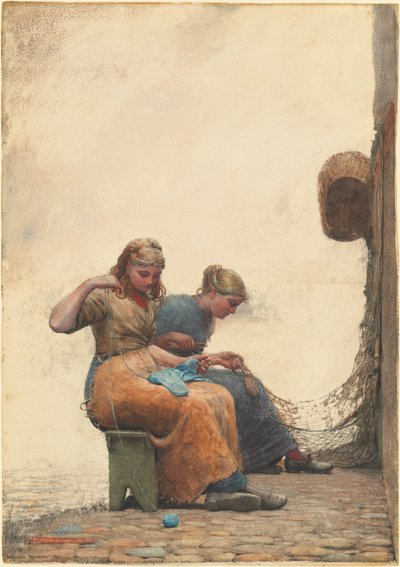 Naprawianie sieci autorstwa Winslow Homer