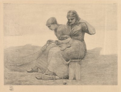 Naprawianie sieci autorstwa Winslow Homer