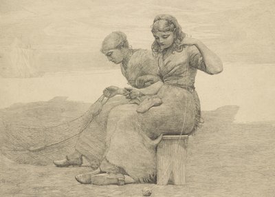 Reperowanie łez, 1888, prawdopodobnie wydrukowane ok. 1940 r. autorstwa Winslow Homer