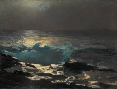 Światło księżyca, Wood Island Light, 1894. autorstwa Winslow Homer