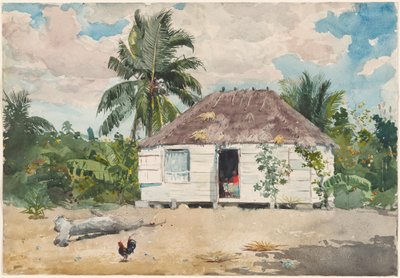 Rodzima chata w Nassau autorstwa Winslow Homer