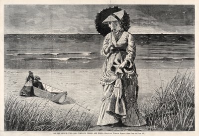 Na plaży – we dwoje to towarzystwo, we trójkę to już nikt autorstwa Winslow Homer