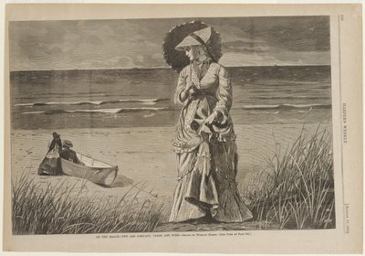 Na plaży - Dwóch to towarzystwo, trzech nie autorstwa Winslow Homer