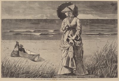 On the Beach - Dwa to Kompania, Trzy to Brak, opublikowane w 1872 r. autorstwa Winslow Homer