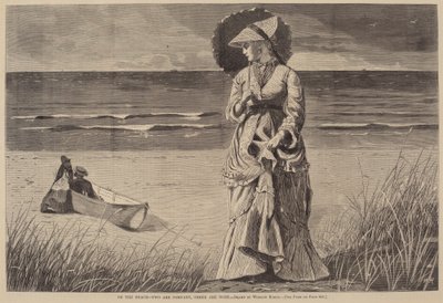 On the Beach - Dwa to Kompania, Trzy to Brak, opublikowane w 1872 r. autorstwa Winslow Homer