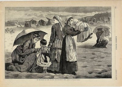 Na plaży w Long Branch - godzina dla dzieci autorstwa Winslow Homer