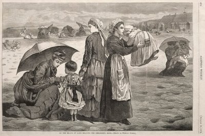 Na plaży w Long Branch - Godzina dla dzieci, 1874. autorstwa Winslow Homer