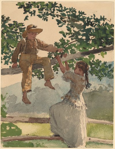 Na płocie autorstwa Winslow Homer