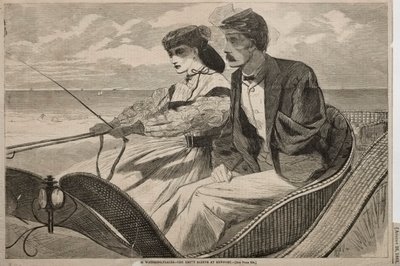 Nasze wodopoje – Pusty rękaw w Newport, 1865. autorstwa Winslow Homer
