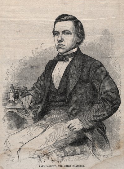 Paul Morphy, mistrz szachowy autorstwa Winslow Homer