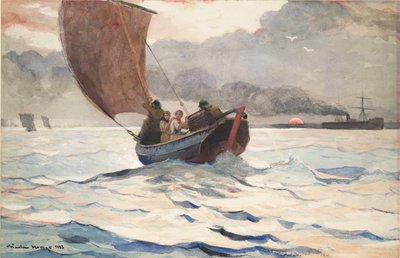 Powracające łodzie rybackie autorstwa Winslow Homer