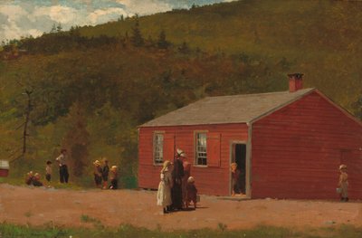Czas szkoły, ok. 1874 (olej na płótnie) autorstwa Winslow Homer