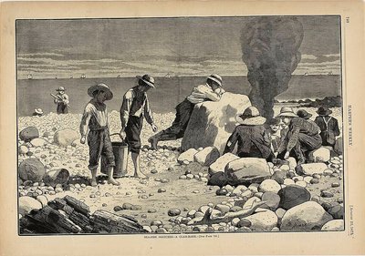 Szkice znad morza - pieczenie małży autorstwa Winslow Homer
