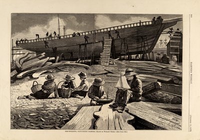 Budowa statków, Gloucester Harbor, z Harper
