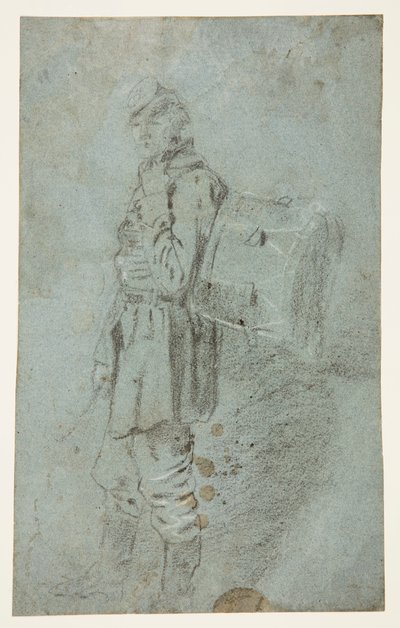 Widok z boku perkusisty autorstwa Winslow Homer