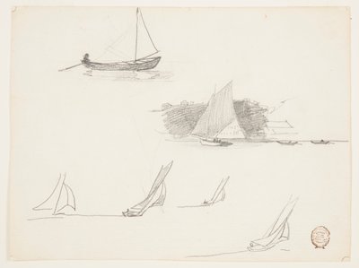Sześć badań żaglówek autorstwa Winslow Homer