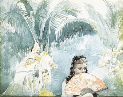 Hiszpanka z wachlarzem, 1885 autorstwa Winslow Homer
