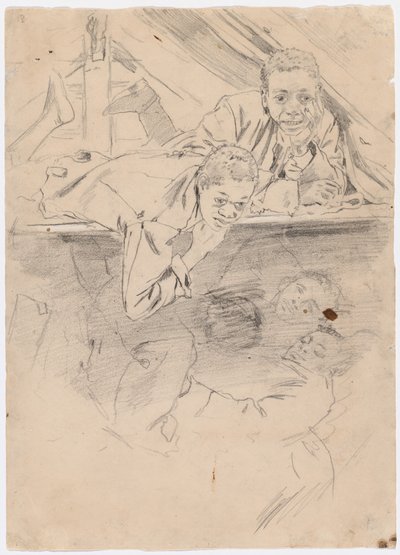 Studium na buty wojskowe [verso], 1865. autorstwa Winslow Homer