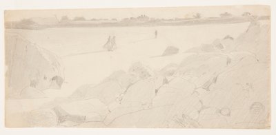 Studium dla „Skaliste Wybrzeże i Mewy” autorstwa Winslow Homer