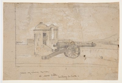 Studium dla „Szperacz, wejście do portu, Santiago de Cuba” autorstwa Winslow Homer